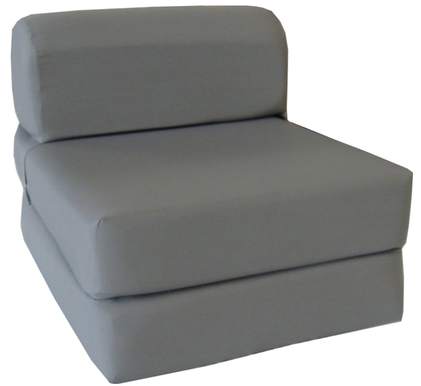 D&D Futon Furniture gray sleeper chair