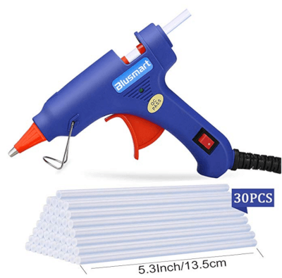 Blusmart Upgraded Mini Hot Glue Gun with 30pcs Melt Glue Sticks